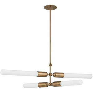 Darby - 4 Light Chandelier In Modern Style-12 Inches Tall and 36.75 Inches Wide - 1328799