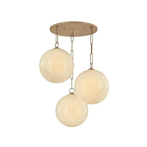 Bramble - 3 Light Chandelier-14.25 Inch Tall and 26 Inch Wide