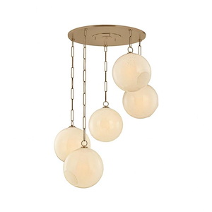 Bramble - 5 Light Chandelier-14.25 Inch Tall and 35.5 Inch Wide