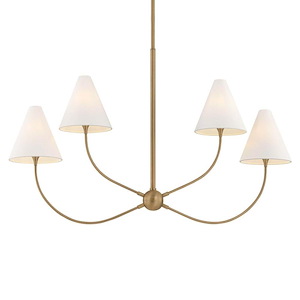Evermore - 4 Light Linear Pendant-30.25 Inch Tall and 9 Inch Wide - 1387539