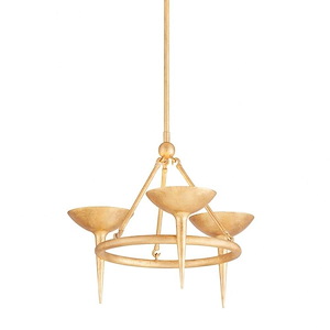 Cecilia - 3 Light Chandelier In Modern Style-23.5 Inches Tall and 25 Inches Wide