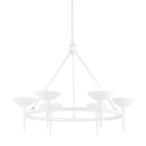 Cecilia - 6 Light Chandelier In Modern Style-30 Inches Tall and 40 Inches Wide - 1107482