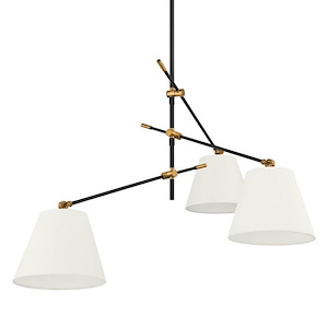 Navin - 3 Light Chandelier-25.5 Inches Tall and 52.5 Inches Wide