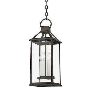 Sanders - 4 Light Outdoor Pendant In Country Style-22.25 Inches Tall and 8.5 Inches Wide