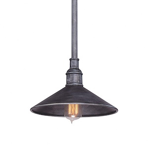 Toledo-1 Light Outdoor Small Pendant-11 Inches Wide by 6.75 Inches High