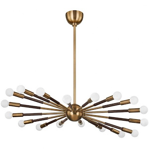 Obie - 18 Light Chandelier In Modern Style-9.25 Inches Tall and 36.25 Inches Wide