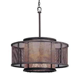 Copper Mountain-6 Light Dining Pendant-26 Inches Wide by 16 Inches High