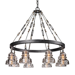 Menlo Park-8 Light Medium Chandelier-32.75 Inches Wide by 30.25 Inches High - 722651