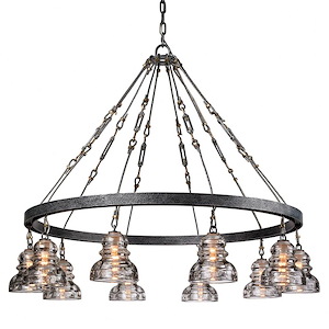 Menlo Park-10 Light Large Chandelier-42.5 Inches Wide by 36.25 Inches High