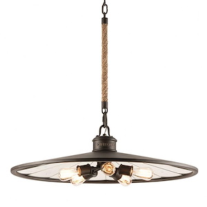 Brooklyn-5 Light Large Pendant-32 Inches Wide by 10.5 Inches High