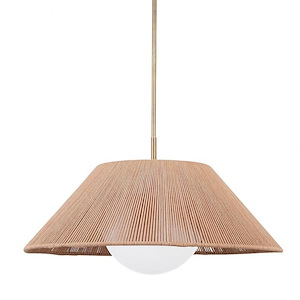 Lisbon - 1 Light Pendant In Coastal Style-19.75 Inches Tall and 29 Inches Wide - 1099552