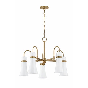 Maple - 5 Light Chandelier-20.25 Inches Tall and 27.25 Inches Wide