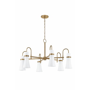 Maple - 6 Light Chandelier-21.5 Inches Tall and 38 Inches Wide