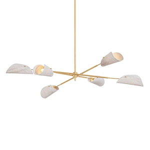 Ken - 6 Light Chandelier-11 Inch Tall and 60 Inch Wide - 1395150