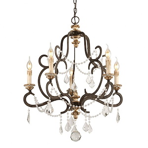 Bordeaux-5 Light Small Chandelier-27.5 Inches Wide by 32.75 Inches High - 392558