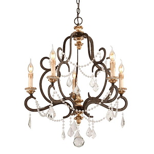 Bordeaux - 5 Light Chandelier-31 Inches Tall and 27.5 Inches Wide