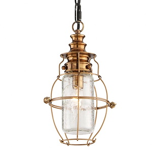 Little Harbor-1 Light Outdoor Hanging Lantern-6 Inches Wide by 12.5 Inches High - 392546