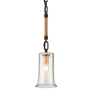 Pier 39-1 Light Small Pendant-5 Inches Wide by 9 Inches High