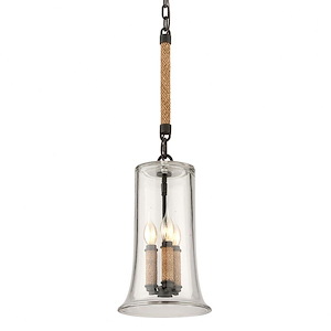 Pier 39-3 Light Medium Pendant-9 Inches Wide by 15.5 Inches High
