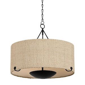Elias - 4 Light Chandelier-25 Inch Tall and 28 Inch Wide - 1395271