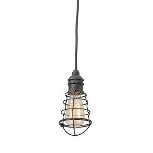 Conduit-1 Light Mini Pendant-4 Inches Wide by 7.5 Inches High