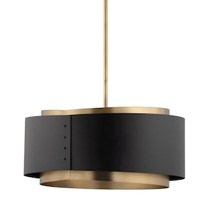 Roux - 1 Light Outdoor Pendant-12.5 Inches Tall and 25 Inches Wide