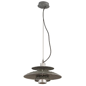 Idlewild-12W 1 LED Small Pendant-18 Inches Wide by 11 Inches High