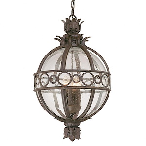 Campanile-3 Light Outdoor Hanging Lantern-13.75 Inches Wide by 23.5 Inches High
