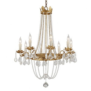 Viola-8 Light Medium Chandelier-27.5 Inches Wide by 33.5 Inches High