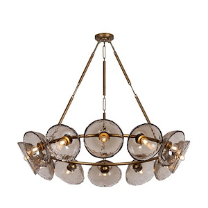 Diego - 12 Light Chandelier-9.25 Inch Tall and 48.5 Inch Wide - 1395273