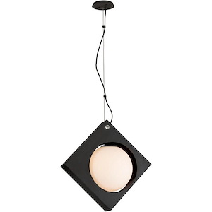 Conundrum-12W 1 LED Medium Pendant-11.75 Inches Wide by 22.5 Inches High