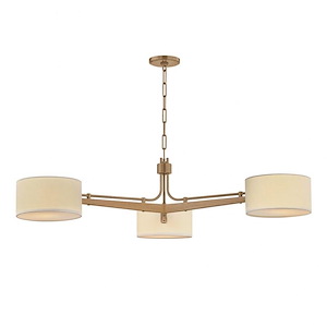 Mailo - 3 Light Chandelier-12.5 Inch Tall and 49.75 Inch Wide
