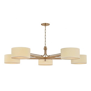 Mailo - 5 Light Chandelier-13 Inch Tall and 65 Inch Wide