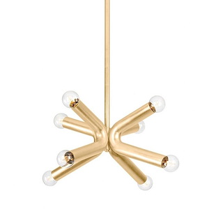 Dash - 8 Light Chandelier-17.25 Inches Tall and 34 Inches Wide