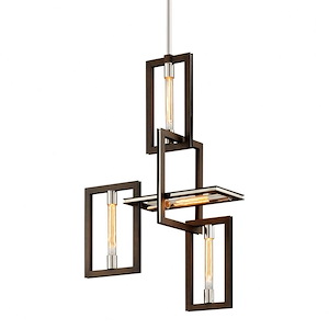 Enigma-4 Light Pendant-23.75 Inches Wide by 38 Inches High - 1272754