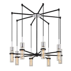 Xavier - 8 Light Chandelier-10.25 Inches Tall and 36 Inches Wide - 1314831