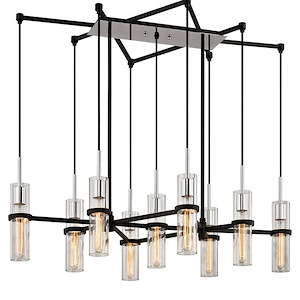 Xavier-9 Light Linear Pendant-27 Inches Wide by 10.25 Inches High