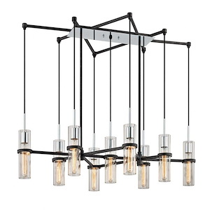 Xavier - 9 Light Linear Pendant-10.25 Inches Tall and 27 Inches Wide