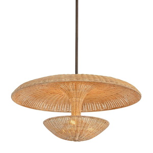 Draco - 3 Light Pendant-15 Inch Tall and 30 Inch Wide - 1395275