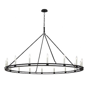 Sutton-16 Light Chandelier-18.25 Inches Wide by 38 Inches High