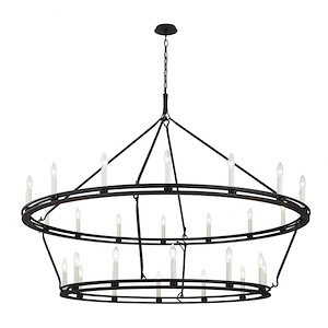 Sutton - 28 Light Chandelier - 26 Inches Wide by 29 Inches High