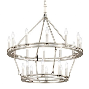 Sutton-20 Light Chandelier-32 Inches Wide by 35 Inches High