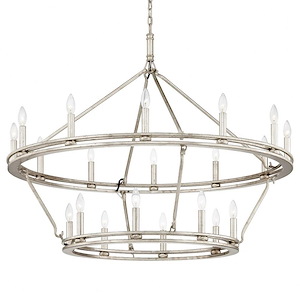 Sutton-20 Light Chandelier-44 Inches Wide by 37 Inches High