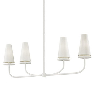 Marcel - 4 Light Linear Pendant-15.25 Inches Tall and 5 Inches Wide