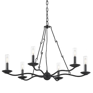 Sawyer - 6 Light Chandelier-23.75 Inches Tall and 36 Inches Wide - 1279749