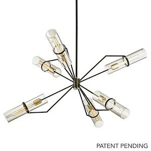 Raef-6 Light Chandelier-50 Inches Wide by 27.25 Inches High - 1216850