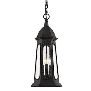 Astor-3 Light Outdoor Pendant-9 Inches Wide by 24.75 Inches High