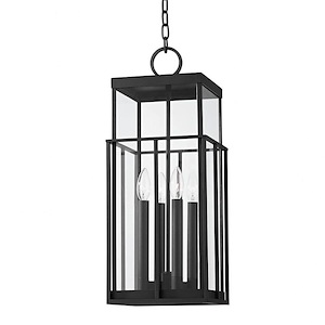 Longport - 4 Light Outdoor Pendant In Industrial Style-23.75 Inches Tall and 9.5 Inches Wide