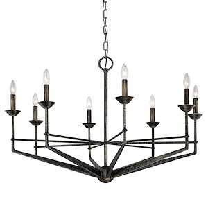 Glasgow-8 Light Chandelier-40.5 Inches Wide by 25.5 Inches High
