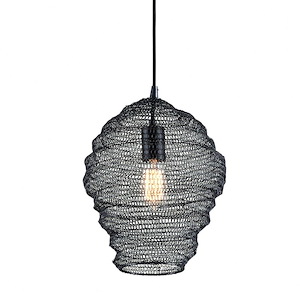 Wabi Sabi-1 Light Pendant-13 Inches Wide by 14 Inches High - 1297955